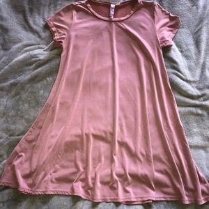 Pink/mauve T-shirt dress